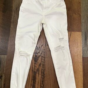 American Eagle Outfitters White Skinny Jeans